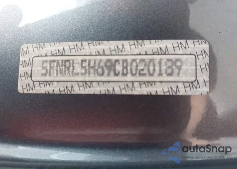 2012 Honda Odyssey Ex-L z USA, uszkodzony, nr VIN 5FNRL5H69CB020189